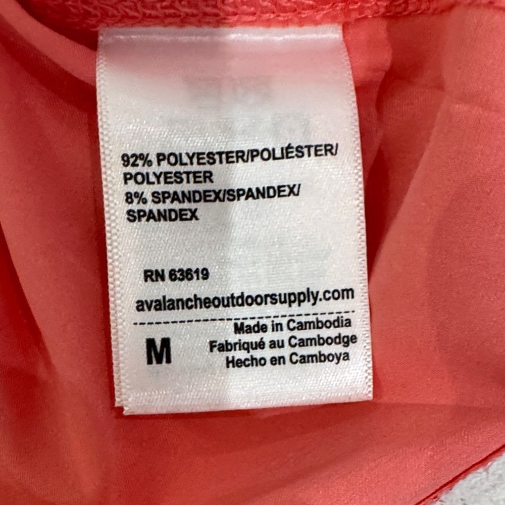 Avalanche Coral Sleeveless Athleisure Drawstring Waist Dress Dry Fit M - Picture 10 of 16